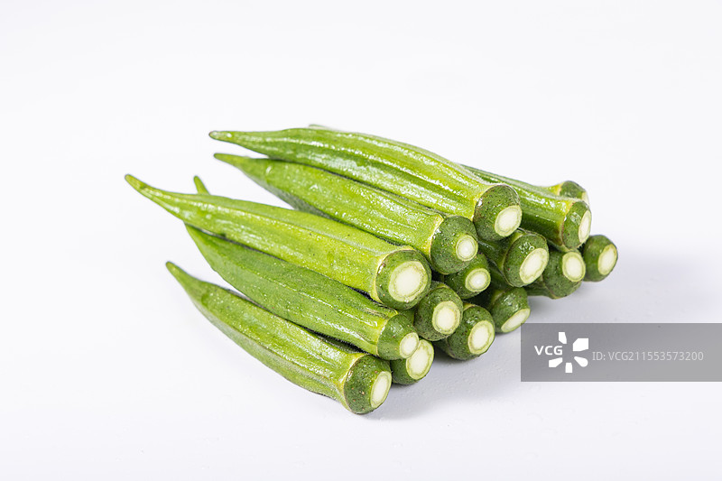 新鲜的秋葵图片素材
