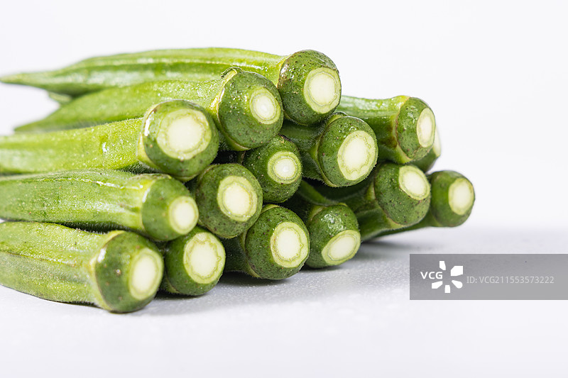 新鲜的秋葵图片素材