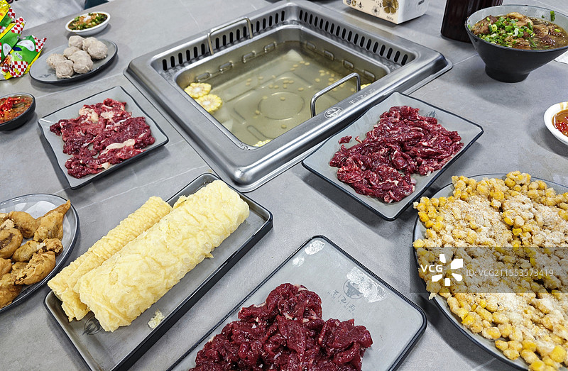 潮汕牛肉火锅图片素材