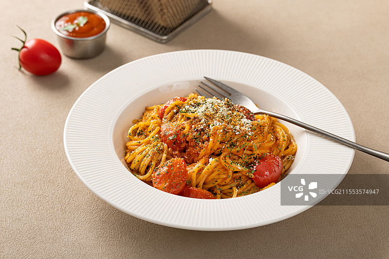 番茄肉酱意面图片素材