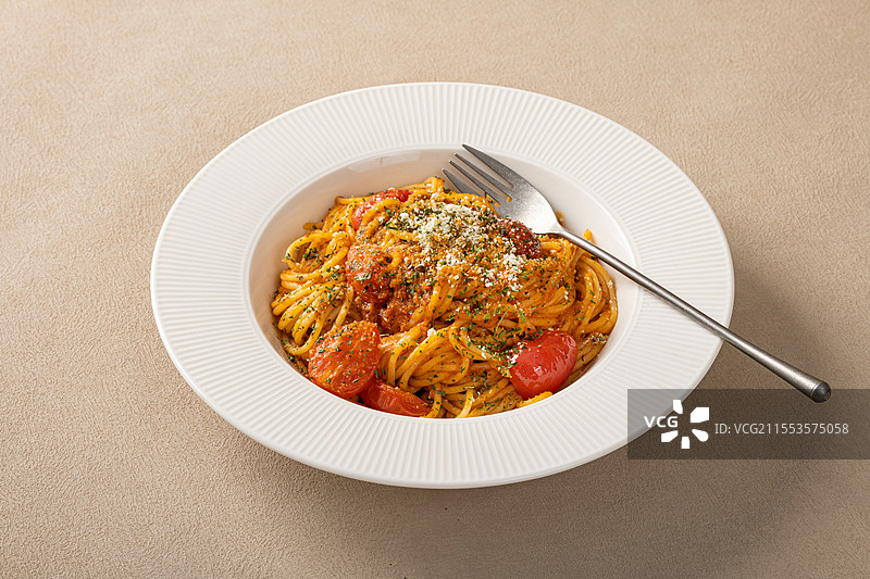 番茄肉酱意面图片素材