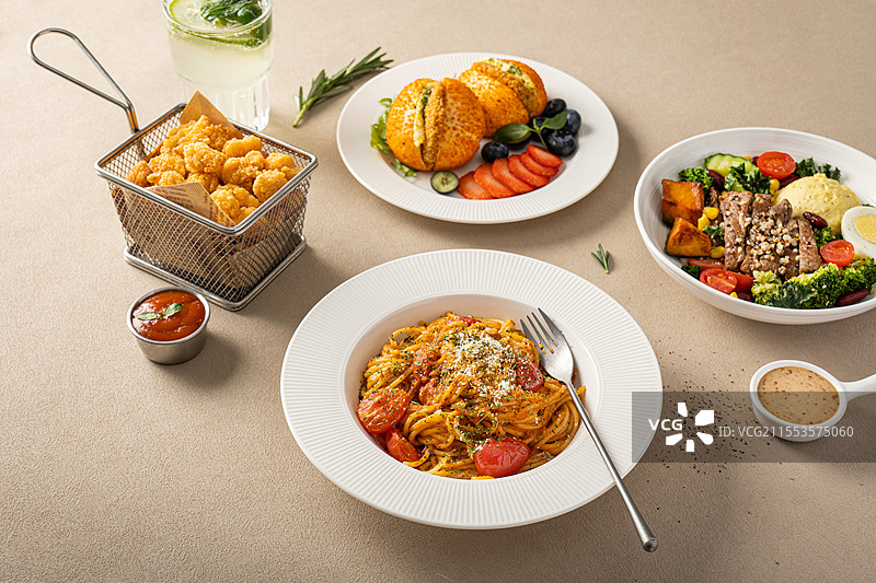 番茄肉酱意面图片素材