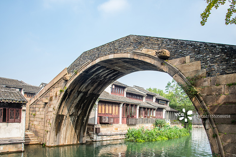 南浔古镇 江南水乡 古桥 传统民居老宅 浙江湖州 古城老街 江南古镇 小桥流水人家 石拱桥 洪济桥图片素材