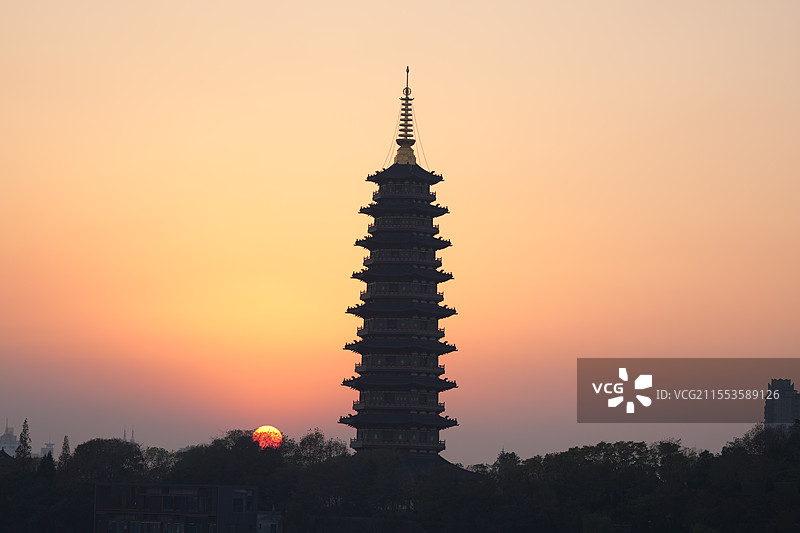 万佛塔图片素材