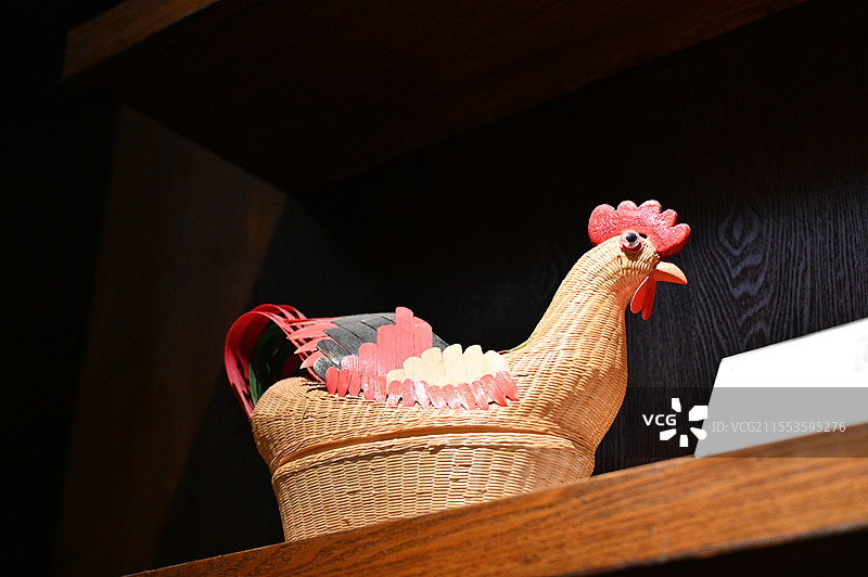 江西省博手工编织鸡图片素材