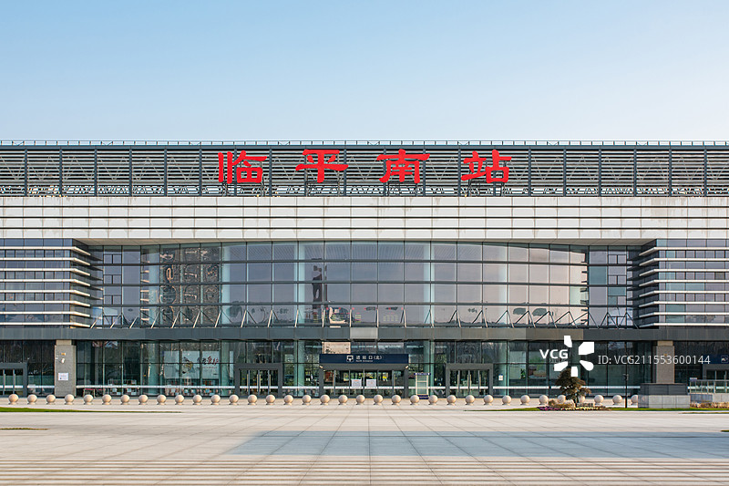 临平南站 火车站 高铁站 动车站 交通设施 铁路运输 临平 杭州 临平区 临平新城 外景 现代图片素材