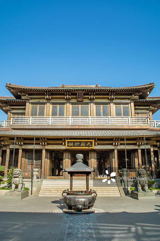 香积寺 杭州 大圣紧那罗王殿 拱墅区 佛堂 佛殿 寺庙 传统佛教建筑 大兜路历史街区 铜制建筑 黄铜图片素材