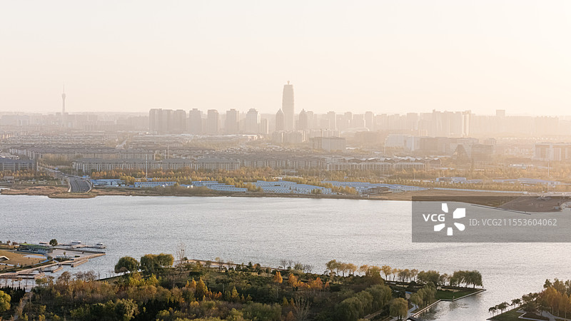 河南省郑州市北龙湖公园图片素材