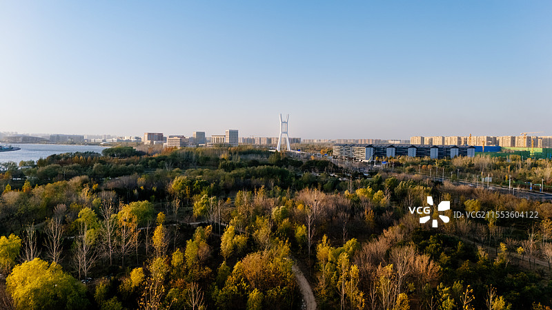 河南省郑州市北龙湖公园图片素材