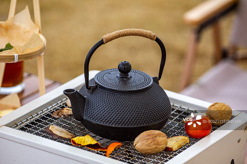 四川省绵阳市罐罐茶，休闲，围炉煮茶，饮料图片素材
