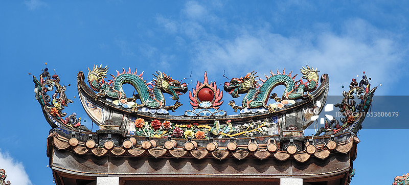 广东潮州市牌坊街榜眼·秋台坊嵌瓷图片素材