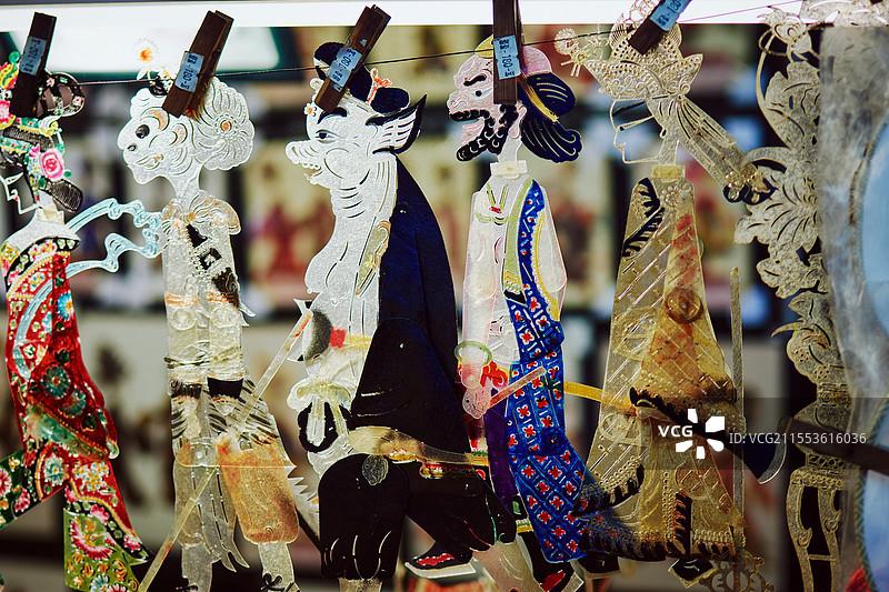 《西游记》师徒四人皮影人图片素材