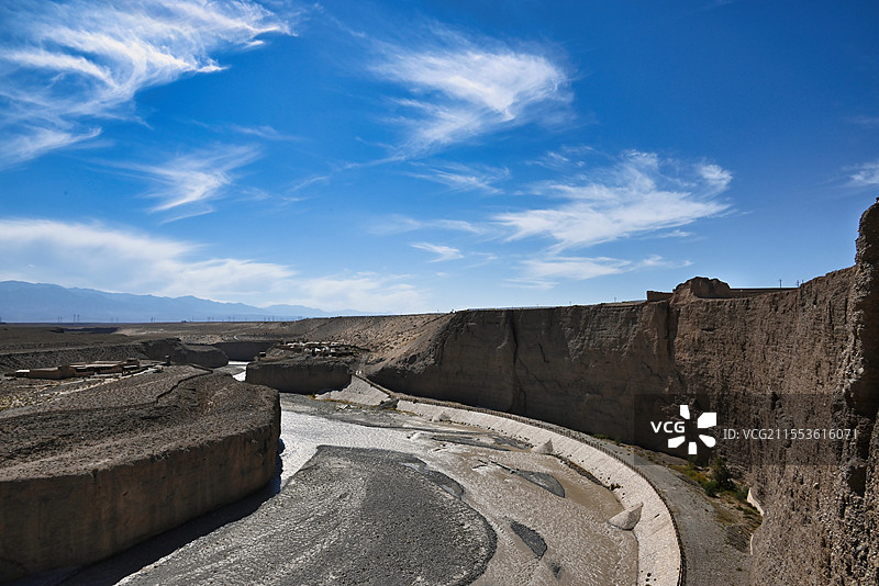长城第一墩讨赖河风光图片素材