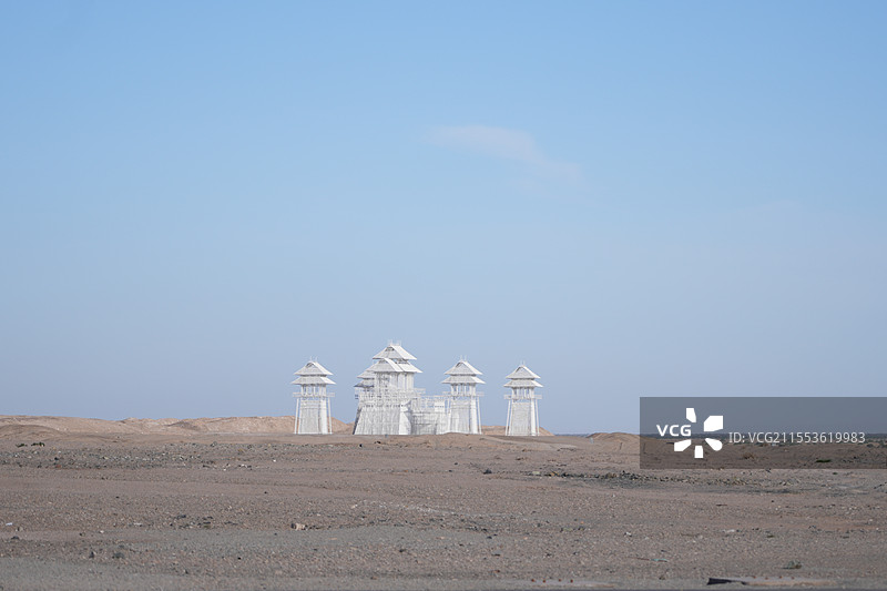 敦煌东线-无界艺术建筑图片素材