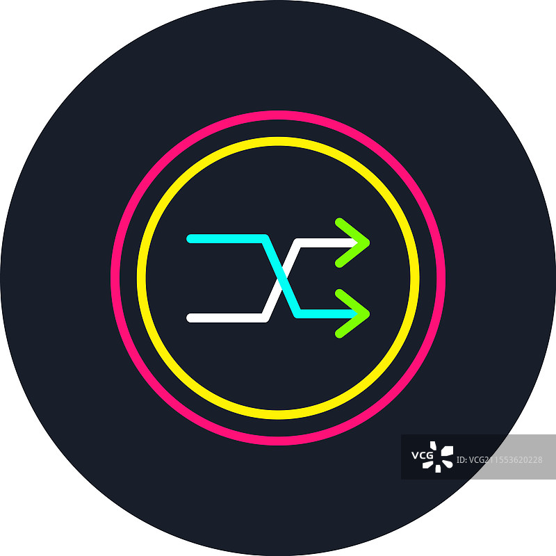 随机线条多色图标图片素材