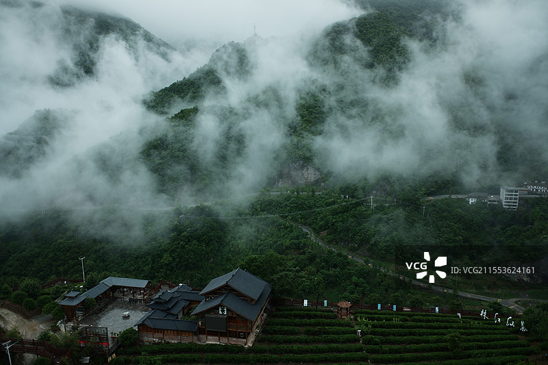 神农架木鱼镇图片素材