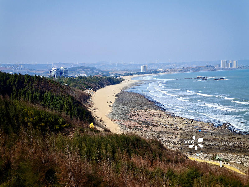 漳州白塘湾火山岩地质风光图片素材