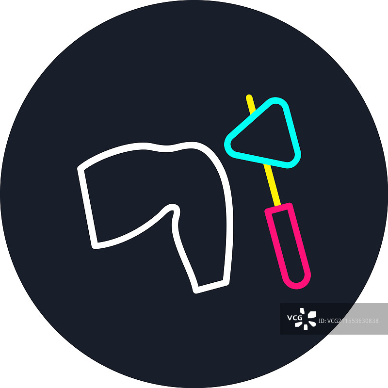 多色反射线图标图片素材