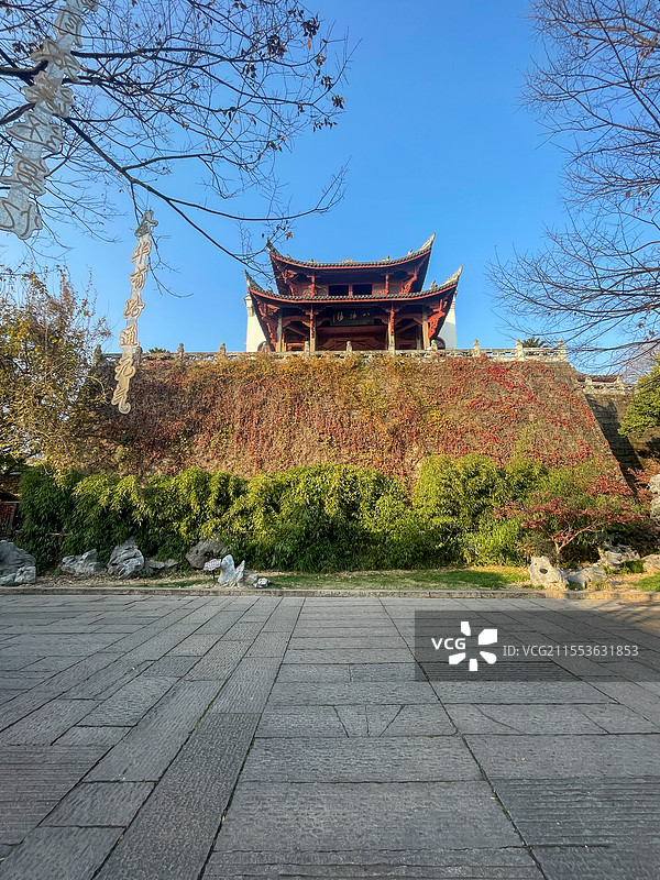 浙江金华古城古子城景区八咏楼图片素材