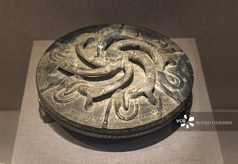 盘龙石砚 东汉延熹三年 160年 南乐县宋耿洛村出土 河南博物院图片素材