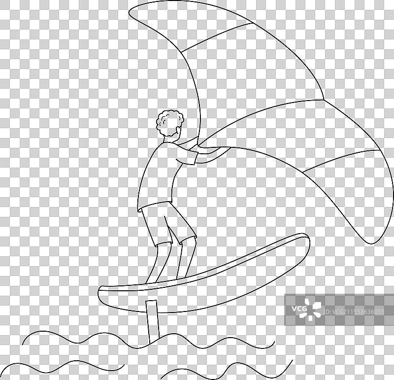 翼帆运动图片素材