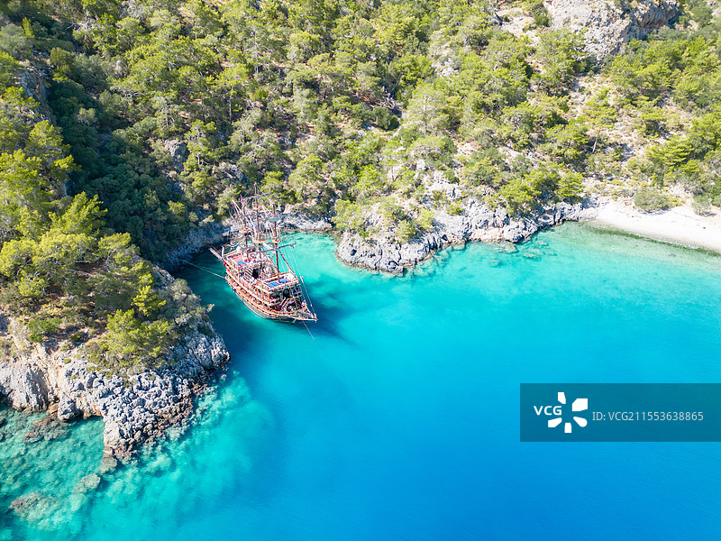 费特希耶跳岛游，绝美的地中海图片素材