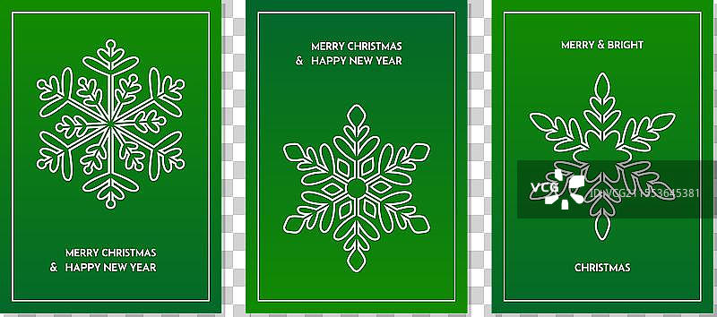 圣诞快乐，新年快乐，节日的绿色图片素材