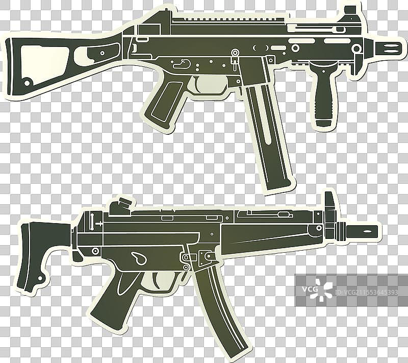MP-5和UMP贴纸图片素材