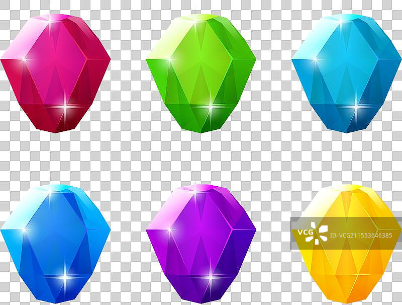 游戏中的幻想珠宝宝石或水晶石图片素材
