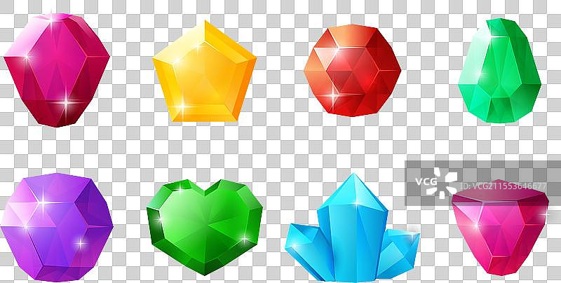 游戏用的奇幻珠宝宝石套装图片素材