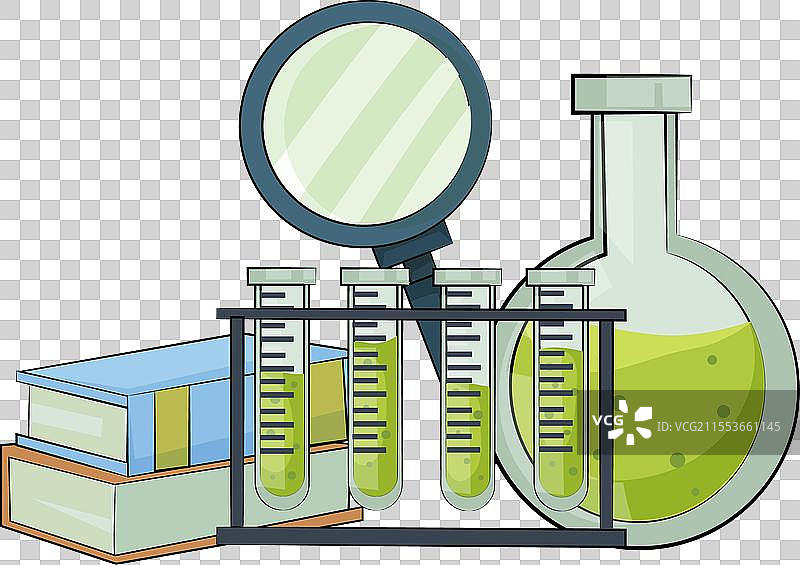 一组色彩缤纷的实验室设备图片素材