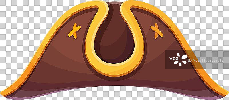 海盗和私掠船船长的三角帽图片素材