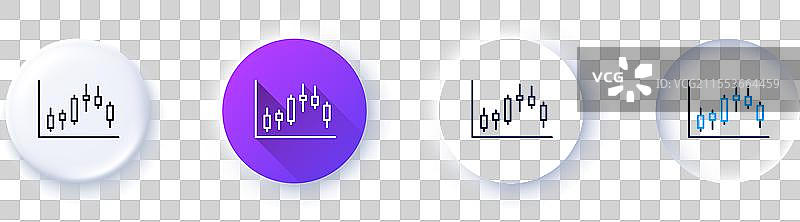 蜡烛图表线图金融图表线图片素材