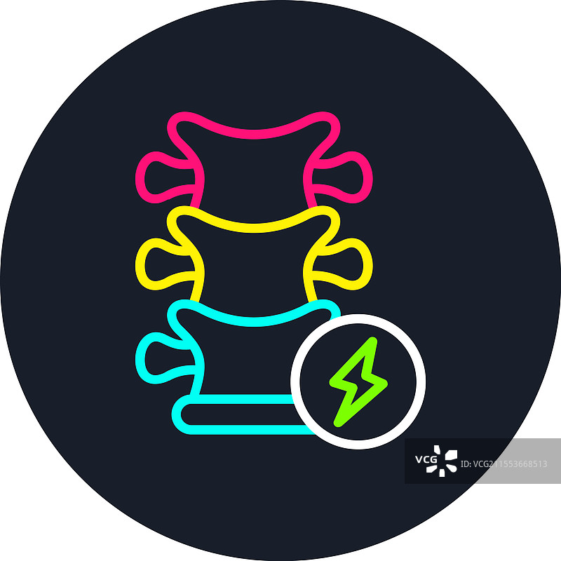 伤害线多色图标图片素材