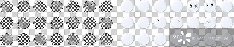 齿轮、向上滑动和防晒霜的线条图标图片素材