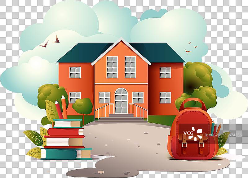 大学学院的校舍外观图片素材