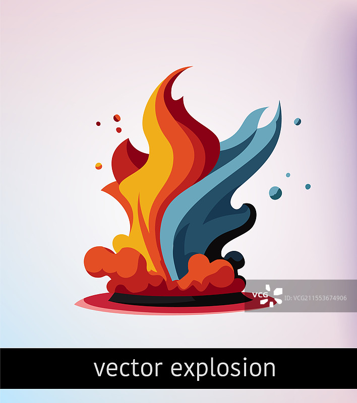 炸弹爆炸产生的烟雾图片素材