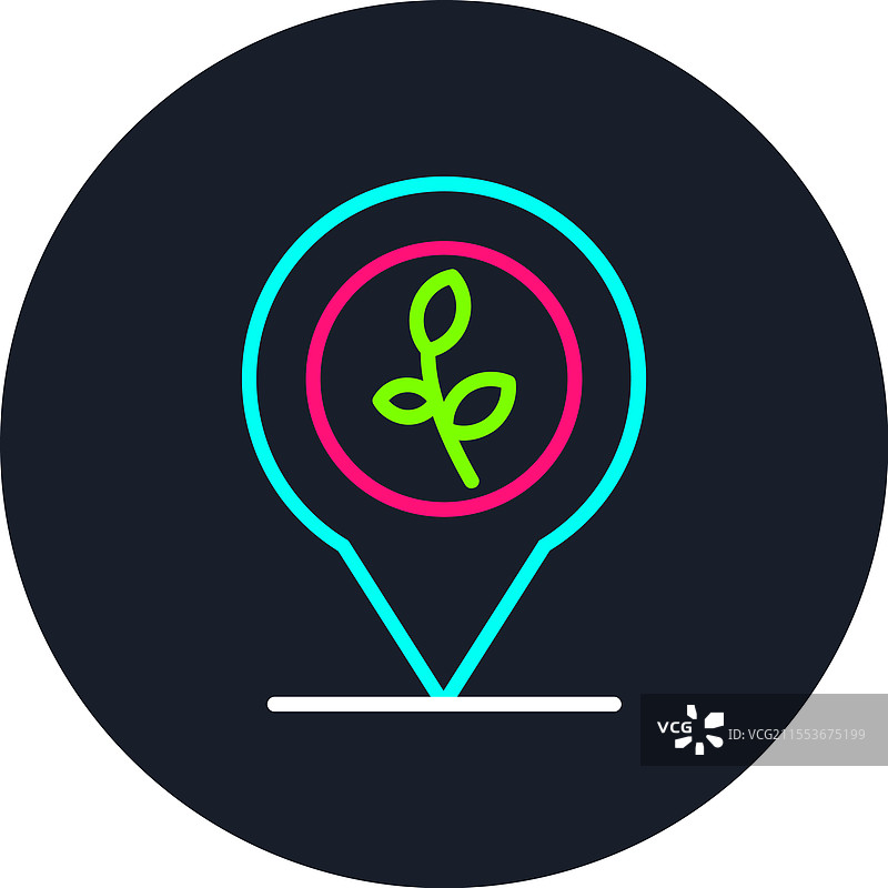 多色图标的占位符线图片素材