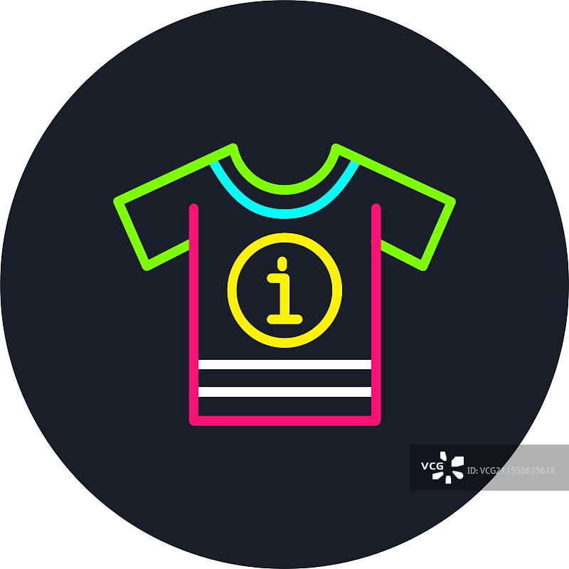 多色T恤图标图片素材