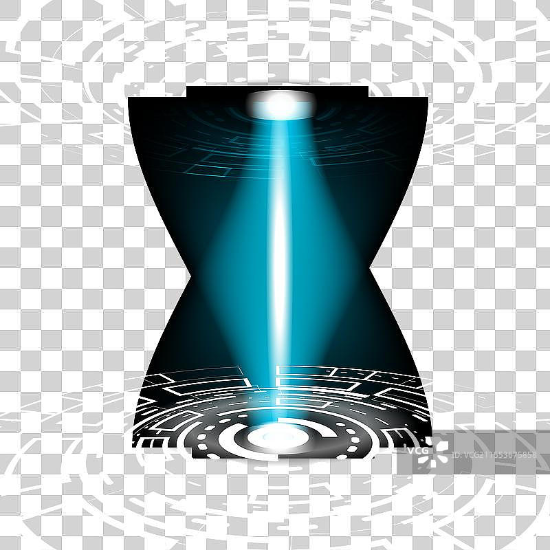 抽象的奇幻背景与圆形数字元素图片素材