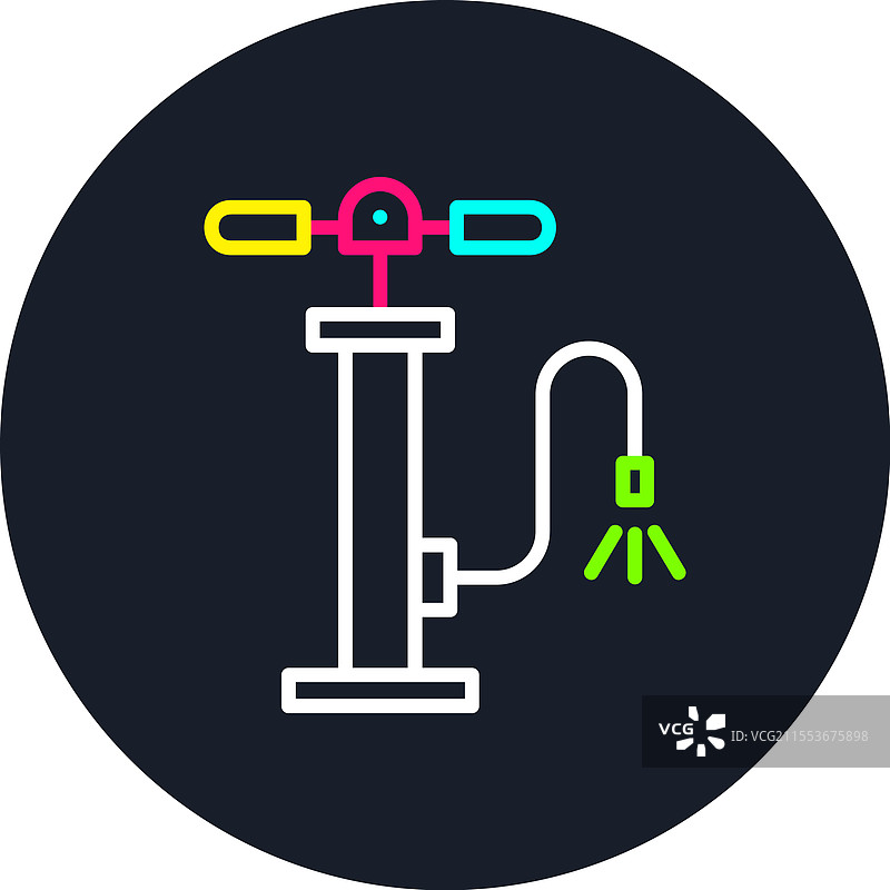 多色气泵图标图片素材