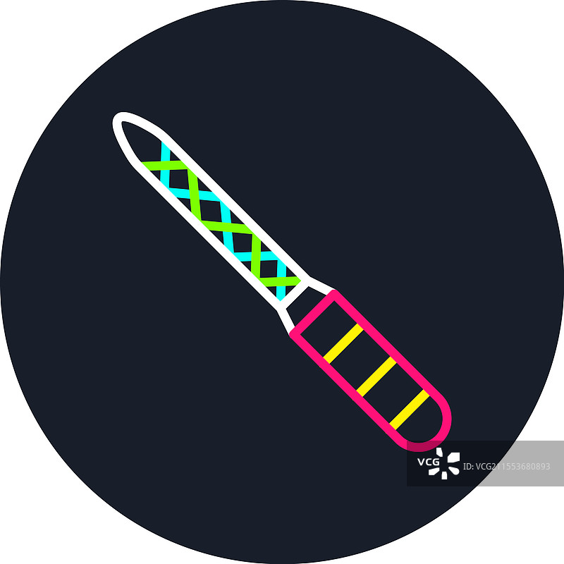 多色指甲锉图标图片素材