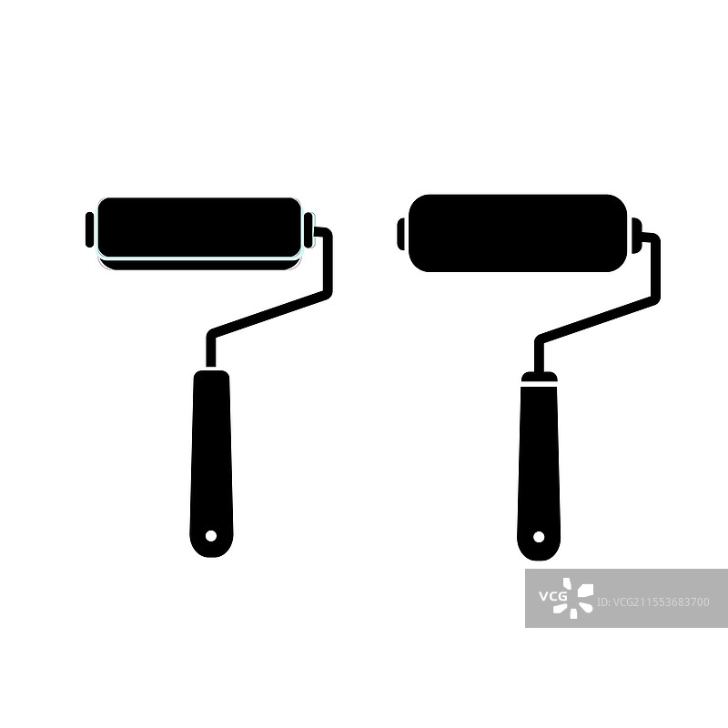 下载滚筒刷图标和图形图片素材