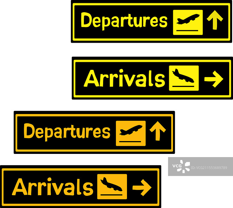 出发与到达机场图片素材