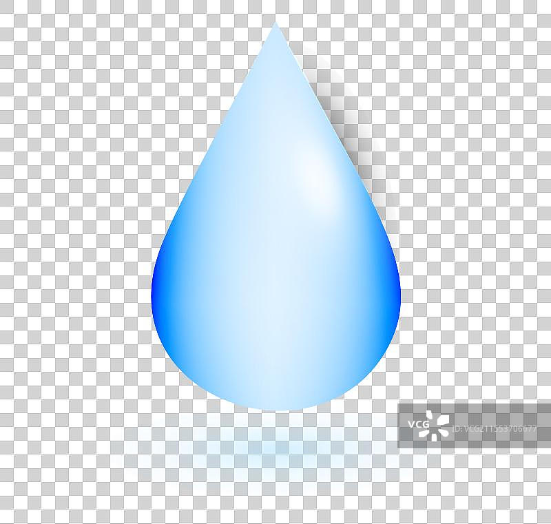 孤立且逼真的淡水水滴设计图片素材