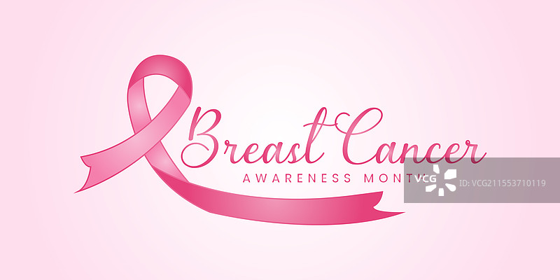 美丽的乳腺癌庆祝横幅图片素材