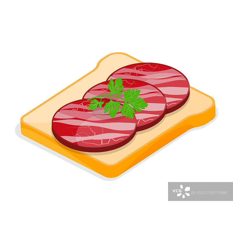 美味的三维等距平面图图片素材