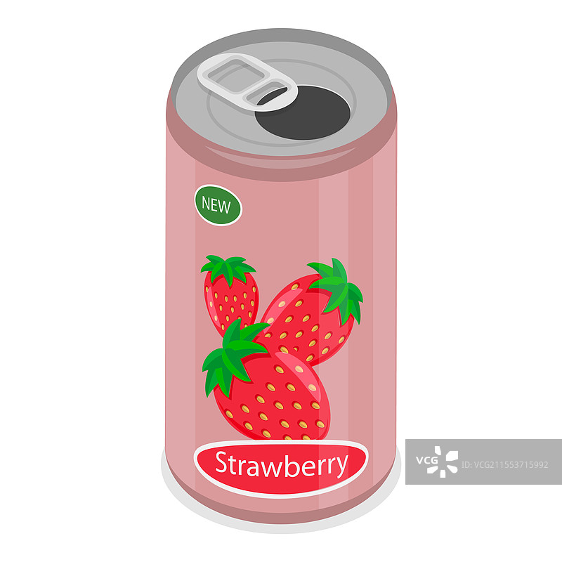 3D等距平面风格的汽水饮料集合图片素材