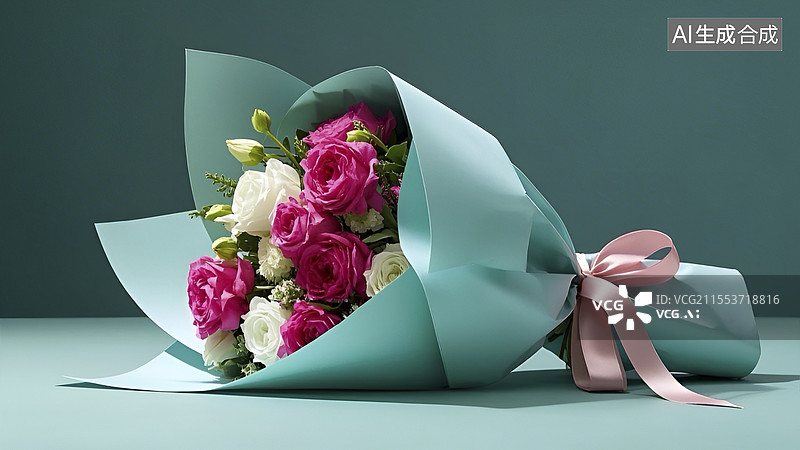 【AI数字艺术】一束鲜花图片素材