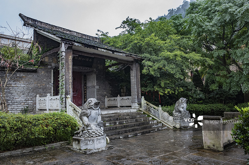 贵州安顺天龙屯堡古镇，明朝屯兵的地方，有沈万三故居、石屋等古迹图片素材